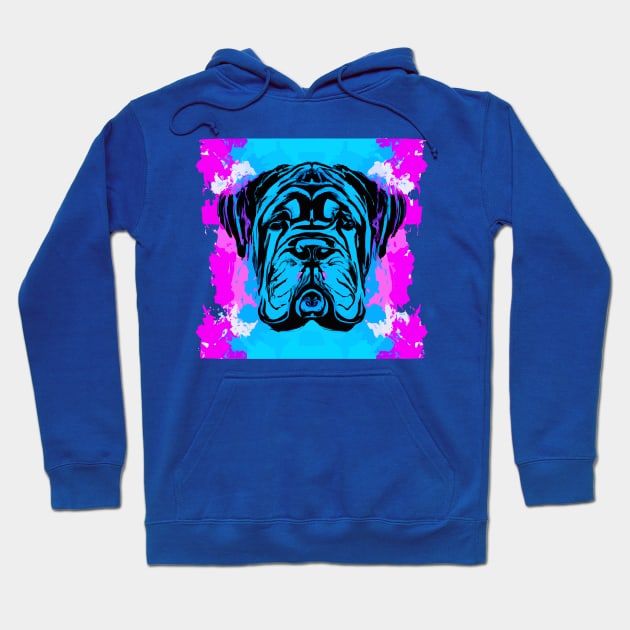 Neapolitan Mastiff Poster Print Artwork Hoodie by Furrban